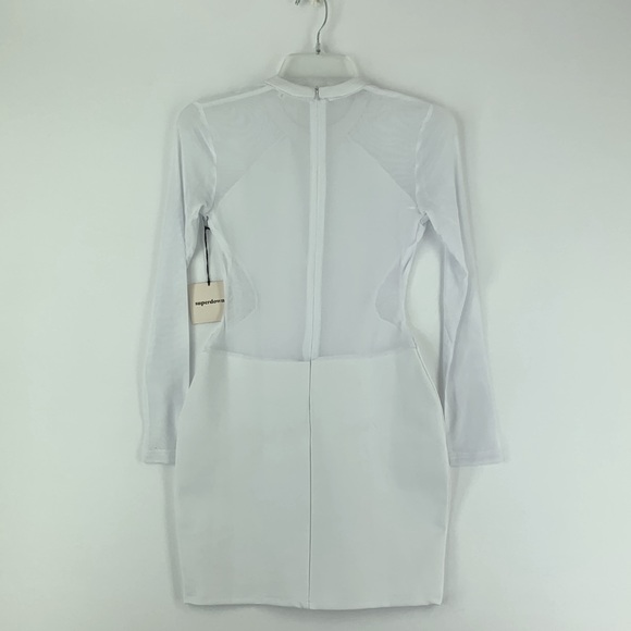 Homecoming superdown Lucy Sheer Back Dress in White S - Picture 7 of 7